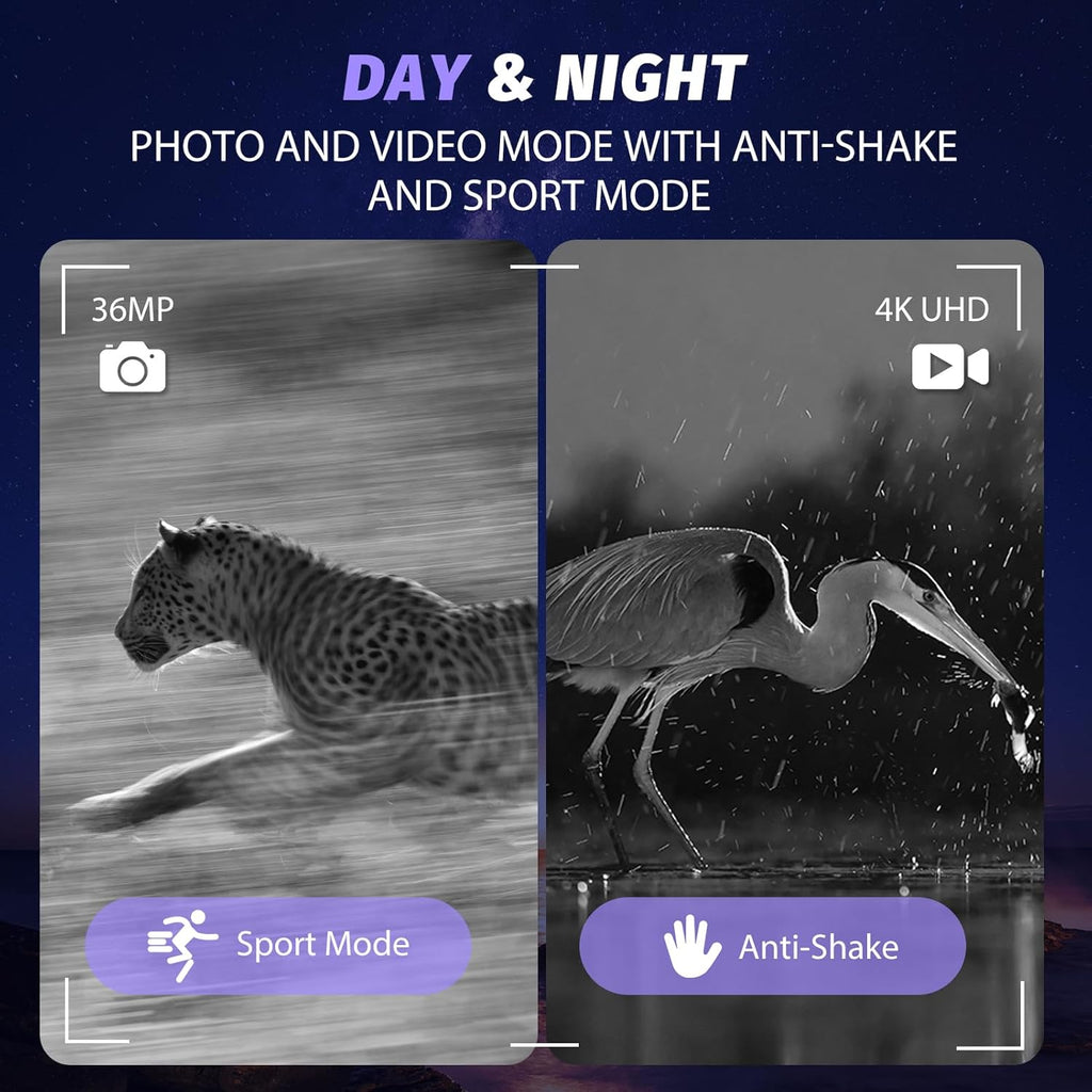 Night Vision Goggles for Adults, 3" HD Screen, 5000mAh Rechargeable Night Vision Binoculars with 32GB Card & 4K Video Recording for Wildlife, Hunting, Security