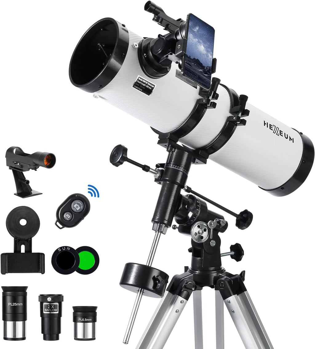 Telescope for Adults & Beginner Astronomers - 80mm Aperture 600mm Fully Multi-Coated High Transmission Coatings with AZ Mount Tripod Phone Adapter, Carrying Bag, Wireless Control.