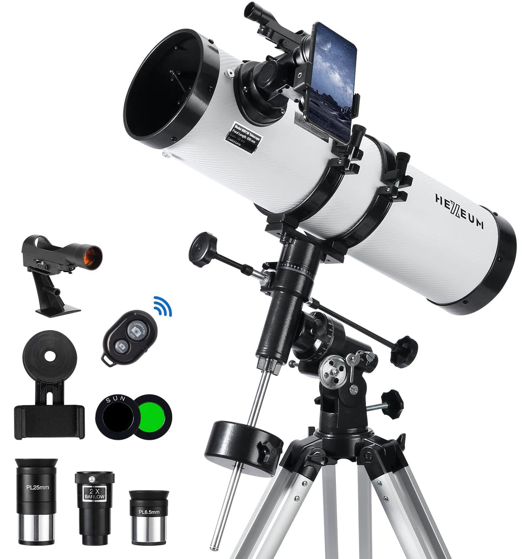 Telescope for Adults & Beginner Astronomers - 80mm Aperture 600mm Fully Multi-Coated High Transmission Coatings with AZ Mount Tripod Phone Adapter, Carrying Bag, Wireless Control.