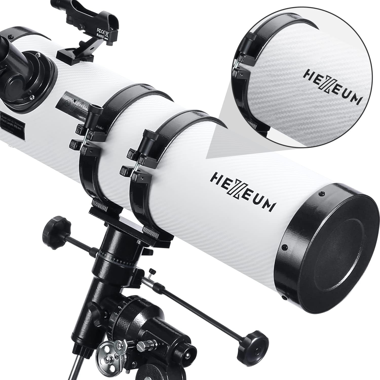 Telescope for Adults & Beginner Astronomers - 80mm Aperture 600mm Fully Multi-Coated High Transmission Coatings with AZ Mount Tripod Phone Adapter, Carrying Bag, Wireless Control.