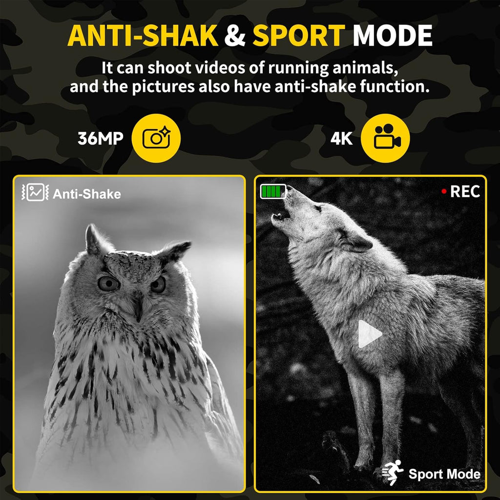 Night Vision Goggles for Adults, 3" HD Screen, 5000mAh Rechargeable Night Vision Binoculars with 32GB Card & 4K Video Recording for Wildlife, Hunting, Security